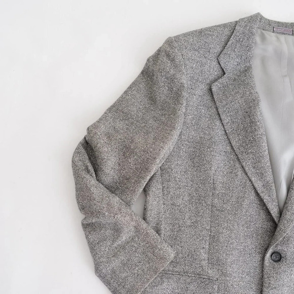 Tip Top Tailor Grey  63% Wool Tweed Sports Jacket Blazer - Picture 11 of 15